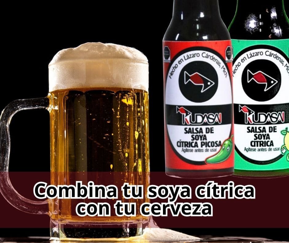 Combina tu soya citrica con tu cerveza